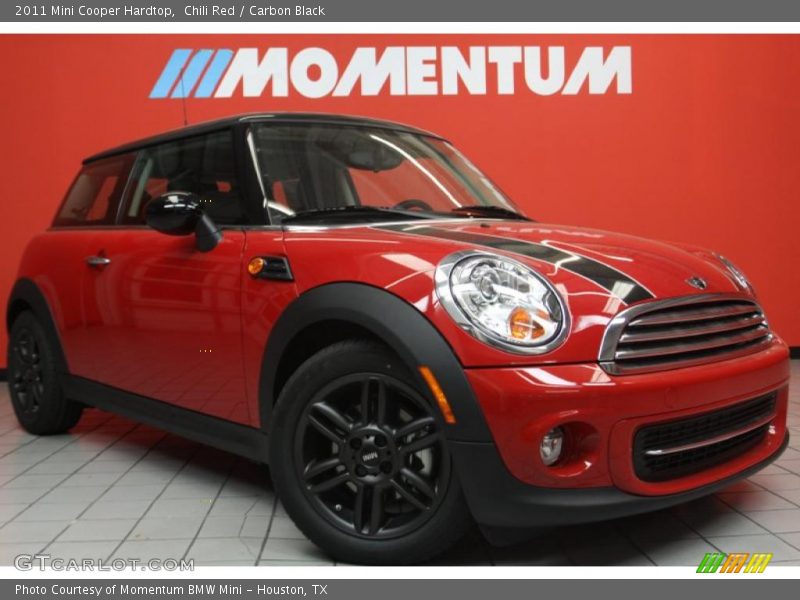 Chili Red / Carbon Black 2011 Mini Cooper Hardtop