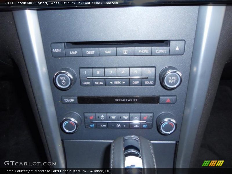 White Platinum Tri-Coat / Dark Charcoal 2011 Lincoln MKZ Hybrid