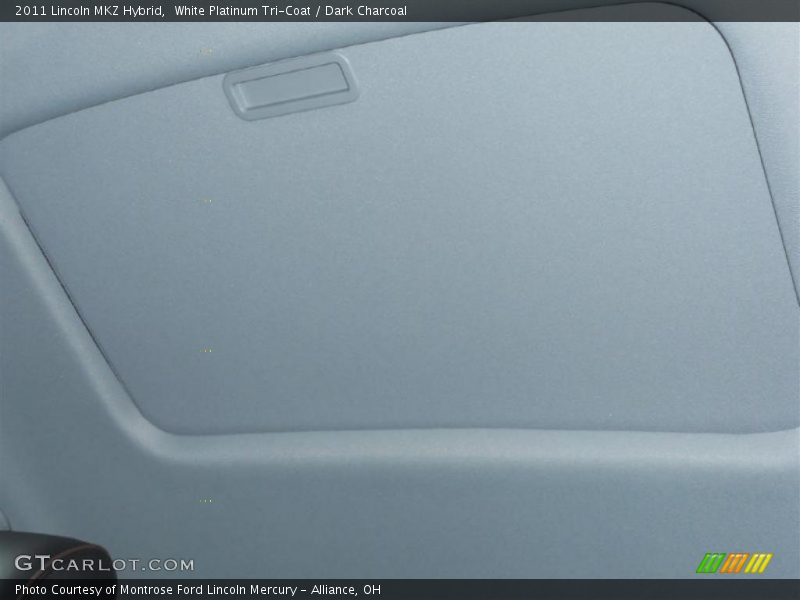 White Platinum Tri-Coat / Dark Charcoal 2011 Lincoln MKZ Hybrid