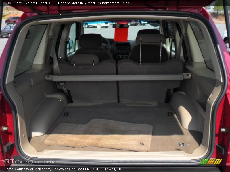 Redfire Metallic / Medium Parchment Beige 2003 Ford Explorer Sport XLT