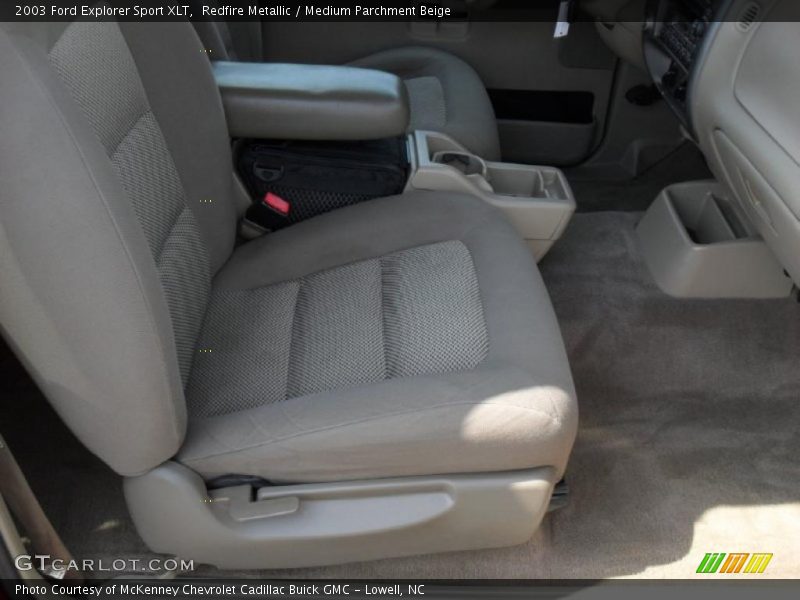 Redfire Metallic / Medium Parchment Beige 2003 Ford Explorer Sport XLT