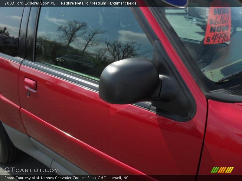 Redfire Metallic / Medium Parchment Beige 2003 Ford Explorer Sport XLT