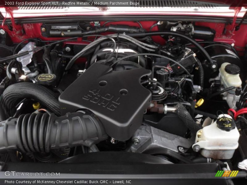  2003 Explorer Sport XLT Engine - 4.0 Liter SOHC 12-Valve V6