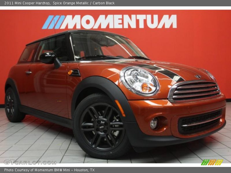 Spice Orange Metallic / Carbon Black 2011 Mini Cooper Hardtop