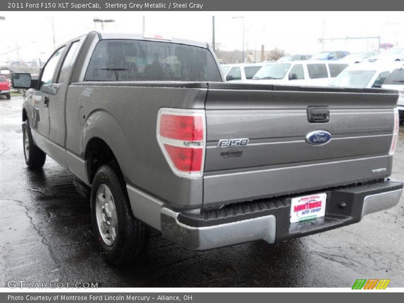 Sterling Grey Metallic / Steel Gray 2011 Ford F150 XLT SuperCab