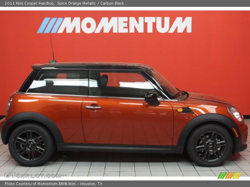 Spice Orange Metallic / Carbon Black 2011 Mini Cooper Hardtop