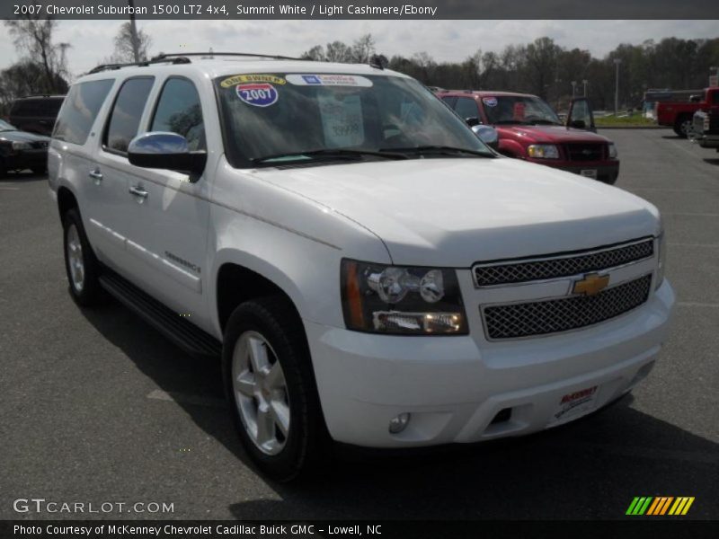 Summit White / Light Cashmere/Ebony 2007 Chevrolet Suburban 1500 LTZ 4x4
