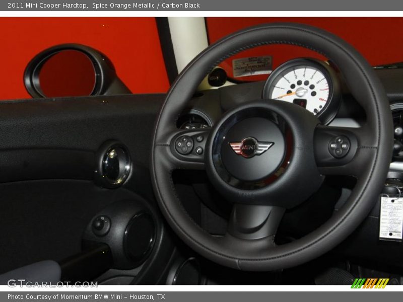 Spice Orange Metallic / Carbon Black 2011 Mini Cooper Hardtop