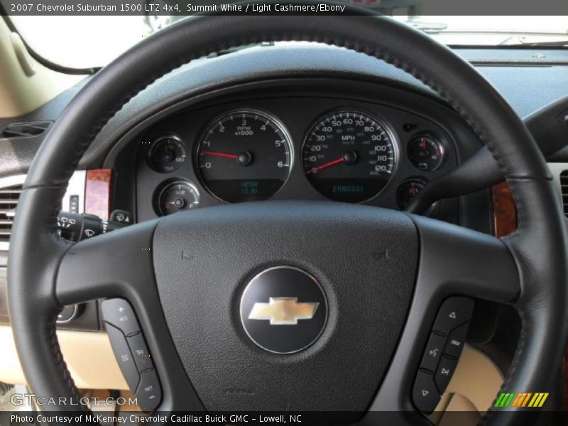 Summit White / Light Cashmere/Ebony 2007 Chevrolet Suburban 1500 LTZ 4x4