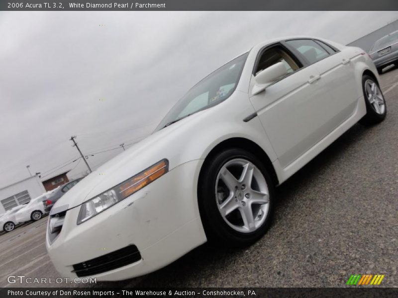 White Diamond Pearl / Parchment 2006 Acura TL 3.2