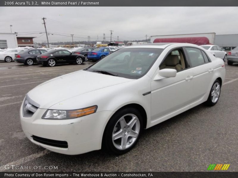 White Diamond Pearl / Parchment 2006 Acura TL 3.2