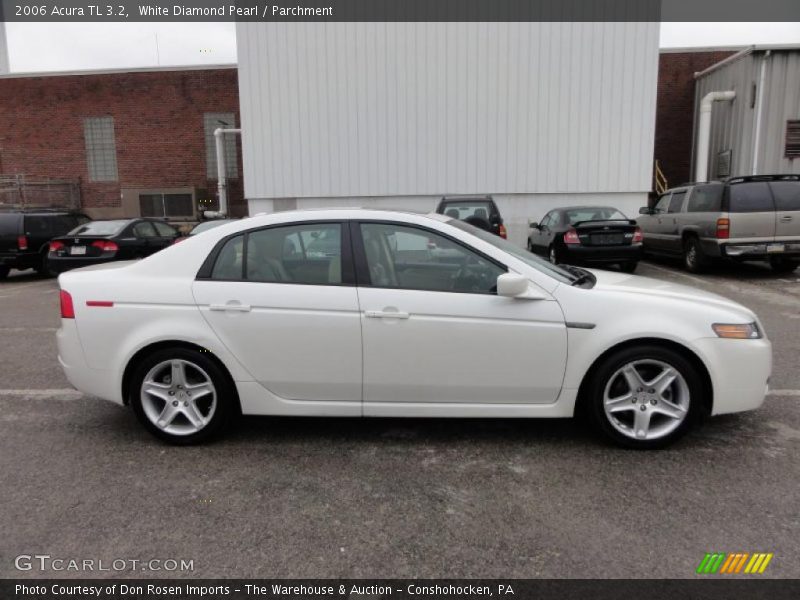 White Diamond Pearl / Parchment 2006 Acura TL 3.2