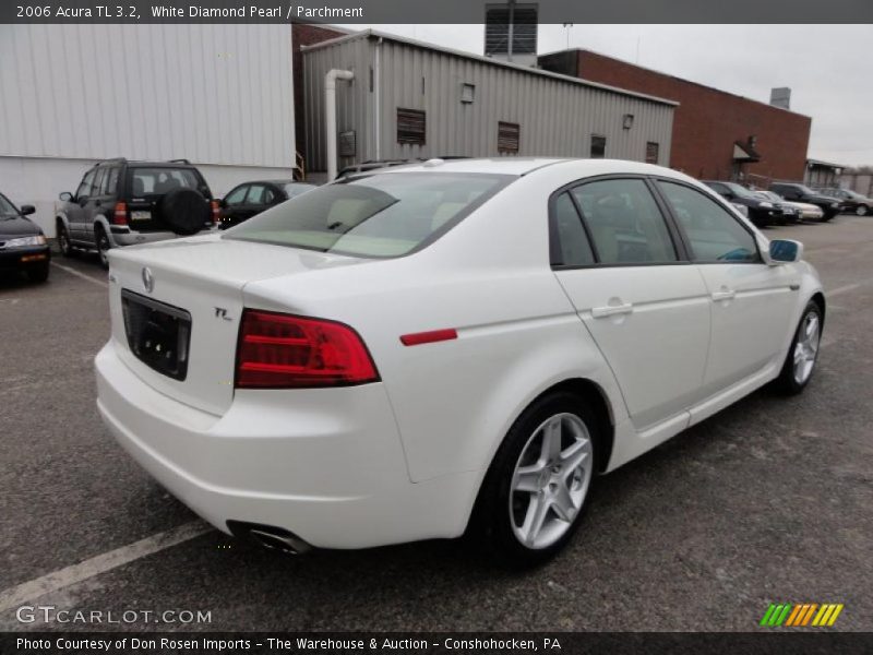 White Diamond Pearl / Parchment 2006 Acura TL 3.2