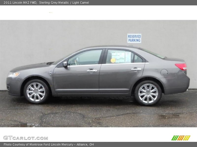 Sterling Grey Metallic / Light Camel 2011 Lincoln MKZ FWD