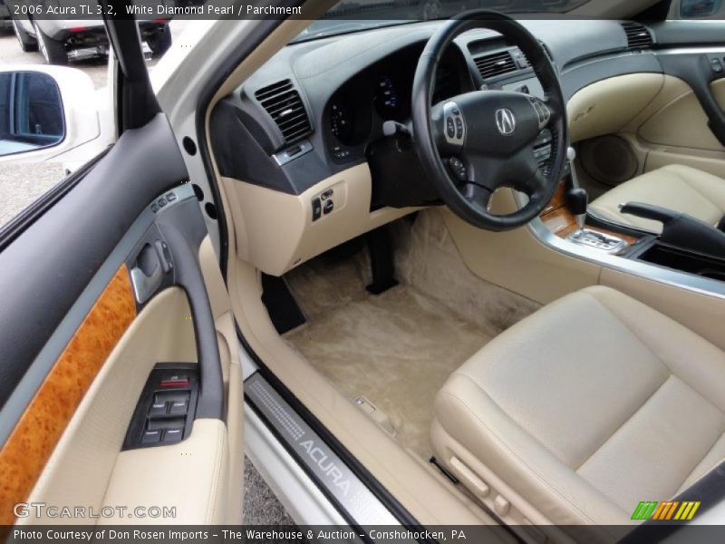 White Diamond Pearl / Parchment 2006 Acura TL 3.2