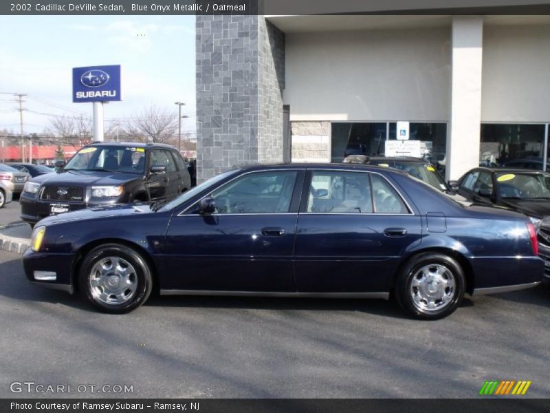 Blue Onyx Metallic / Oatmeal 2002 Cadillac DeVille Sedan