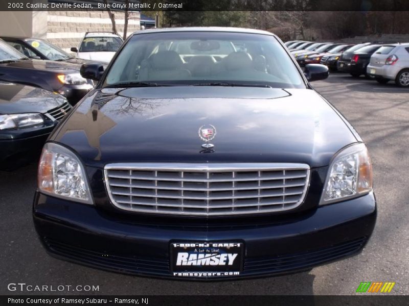 Blue Onyx Metallic / Oatmeal 2002 Cadillac DeVille Sedan