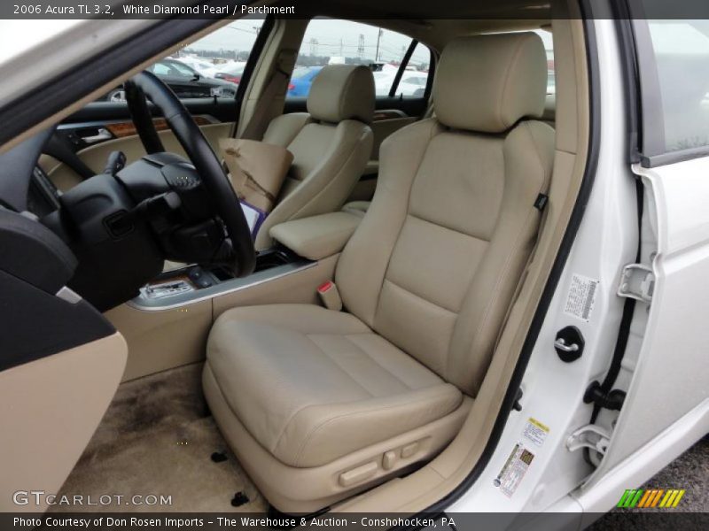 White Diamond Pearl / Parchment 2006 Acura TL 3.2