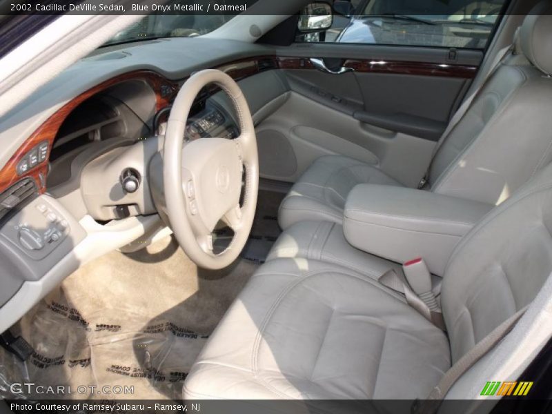 Blue Onyx Metallic / Oatmeal 2002 Cadillac DeVille Sedan