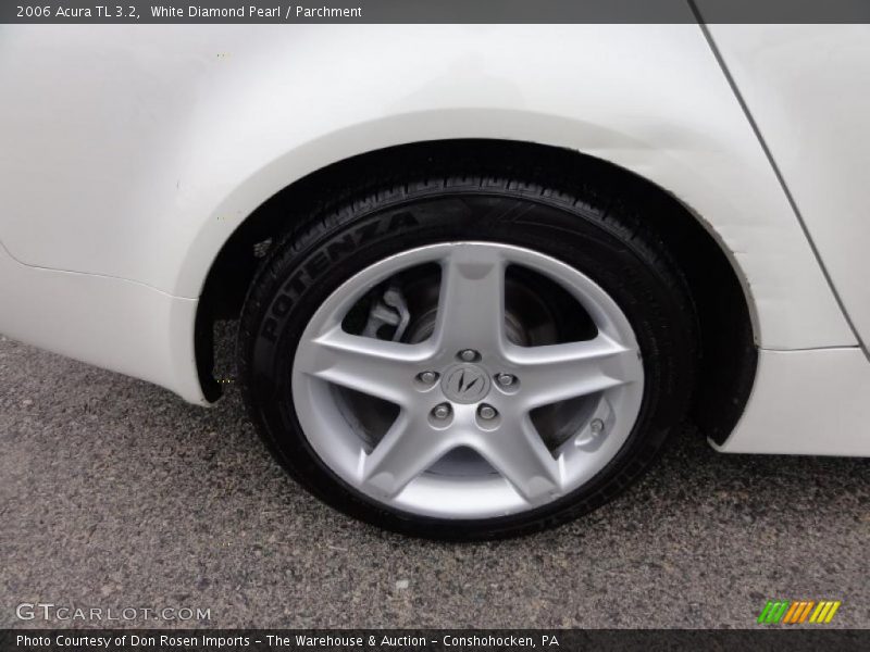 White Diamond Pearl / Parchment 2006 Acura TL 3.2