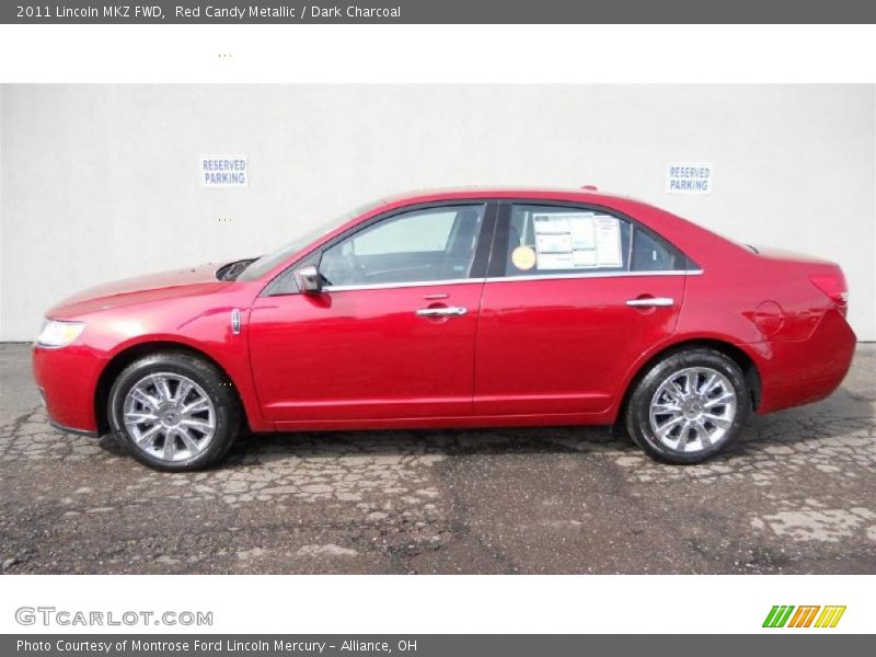 Red Candy Metallic / Dark Charcoal 2011 Lincoln MKZ FWD