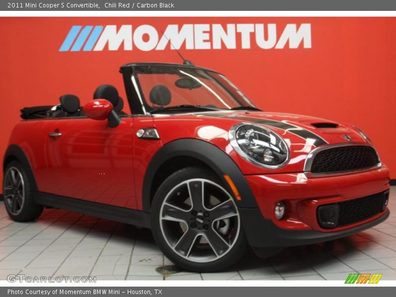 Chili Red / Carbon Black 2011 Mini Cooper S Convertible