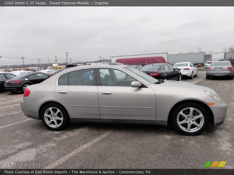 Desert Platinum Metallic / Graphite 2003 Infiniti G 35 Sedan