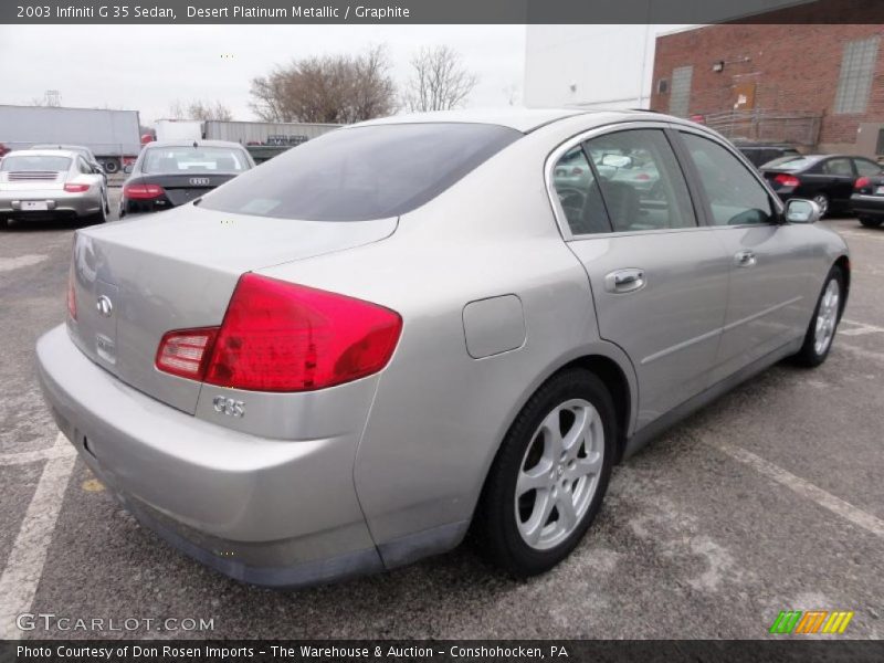 Desert Platinum Metallic / Graphite 2003 Infiniti G 35 Sedan