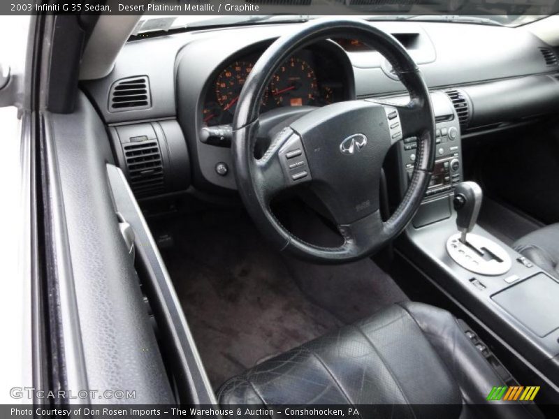 Desert Platinum Metallic / Graphite 2003 Infiniti G 35 Sedan