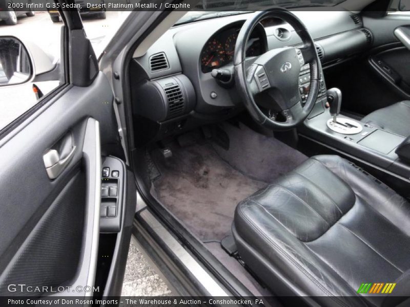 Desert Platinum Metallic / Graphite 2003 Infiniti G 35 Sedan