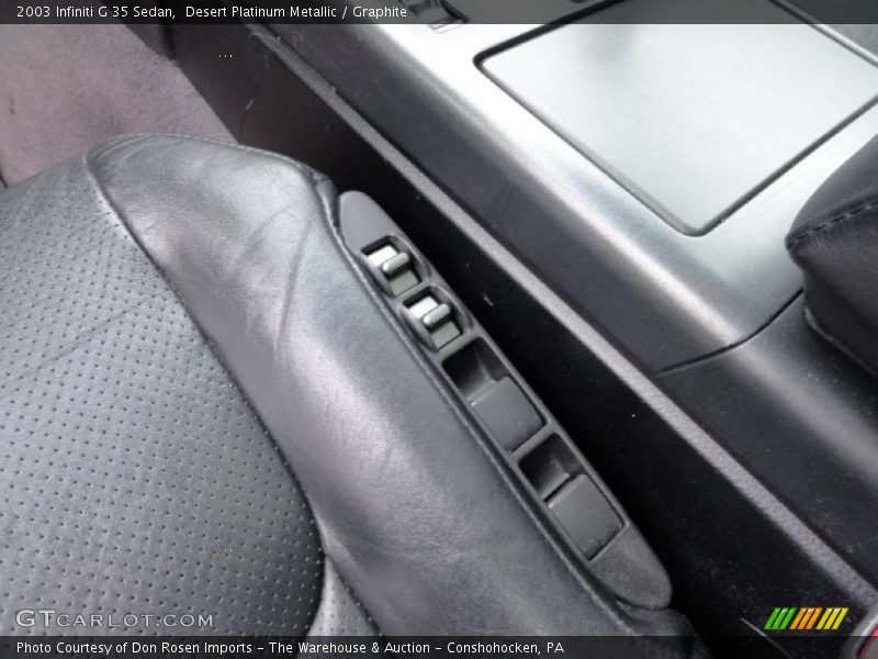 Desert Platinum Metallic / Graphite 2003 Infiniti G 35 Sedan
