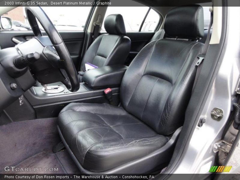 Desert Platinum Metallic / Graphite 2003 Infiniti G 35 Sedan