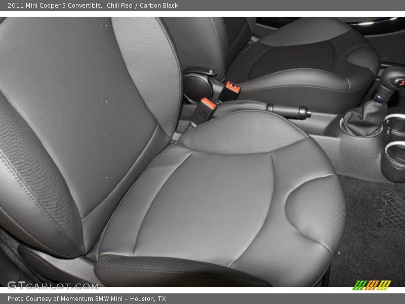  2011 Cooper S Convertible Carbon Black Interior