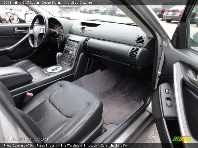 Desert Platinum Metallic / Graphite 2003 Infiniti G 35 Sedan