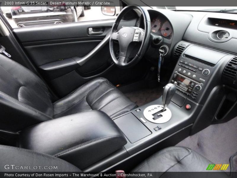 Desert Platinum Metallic / Graphite 2003 Infiniti G 35 Sedan
