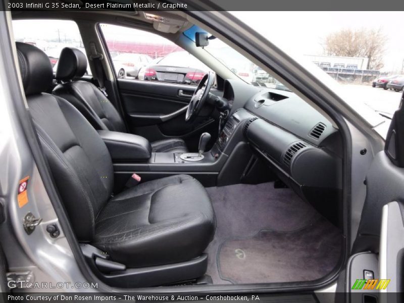Desert Platinum Metallic / Graphite 2003 Infiniti G 35 Sedan