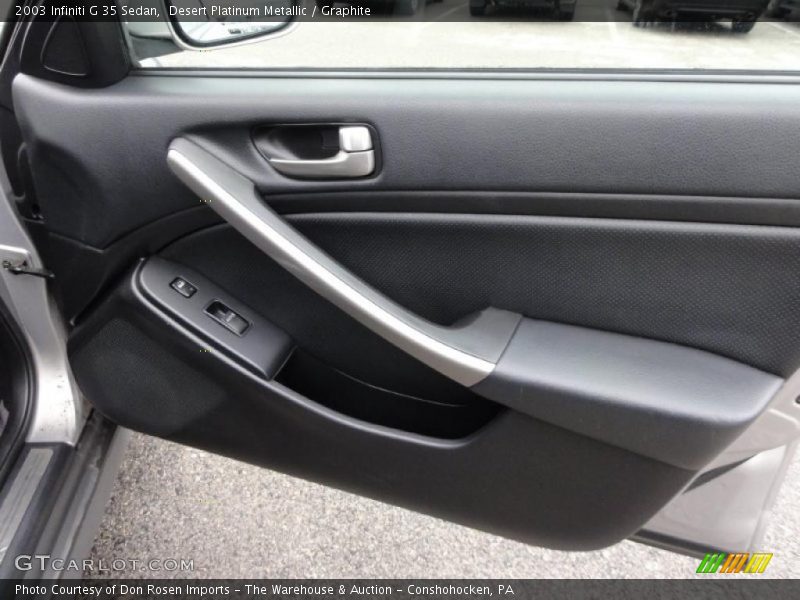 Desert Platinum Metallic / Graphite 2003 Infiniti G 35 Sedan