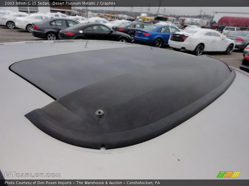 Desert Platinum Metallic / Graphite 2003 Infiniti G 35 Sedan