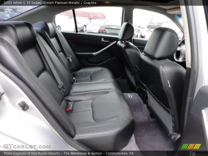 Desert Platinum Metallic / Graphite 2003 Infiniti G 35 Sedan