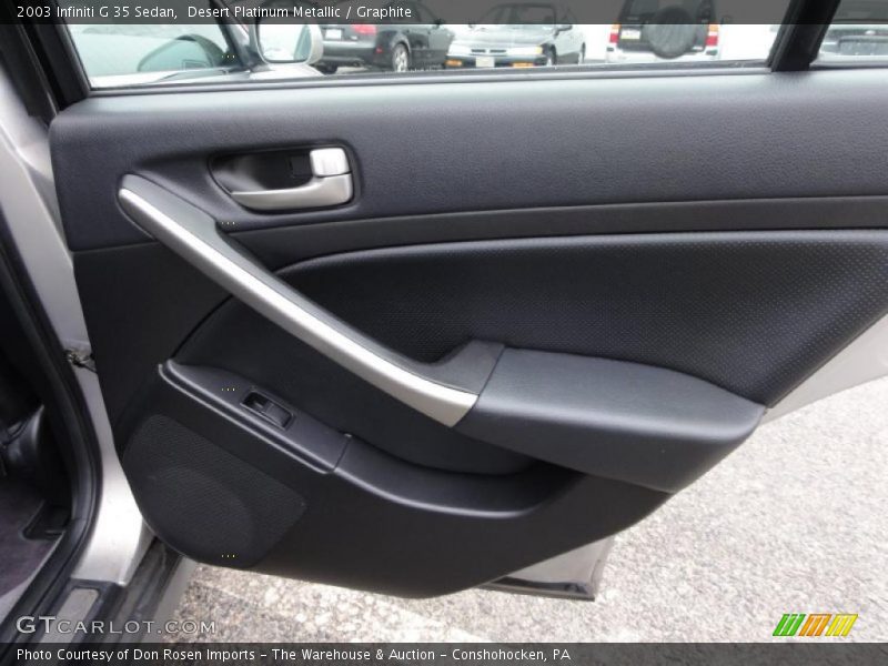 Desert Platinum Metallic / Graphite 2003 Infiniti G 35 Sedan