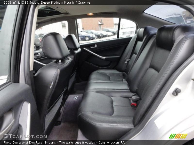 Desert Platinum Metallic / Graphite 2003 Infiniti G 35 Sedan