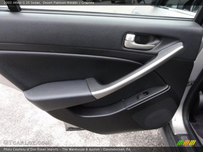 Desert Platinum Metallic / Graphite 2003 Infiniti G 35 Sedan