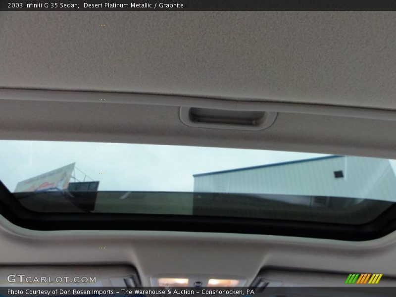 Desert Platinum Metallic / Graphite 2003 Infiniti G 35 Sedan