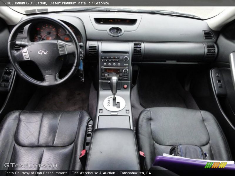 Desert Platinum Metallic / Graphite 2003 Infiniti G 35 Sedan