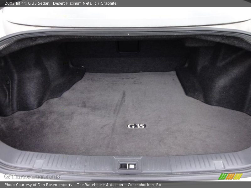 Desert Platinum Metallic / Graphite 2003 Infiniti G 35 Sedan