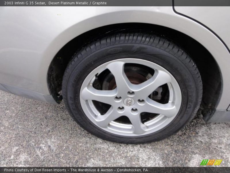 Desert Platinum Metallic / Graphite 2003 Infiniti G 35 Sedan