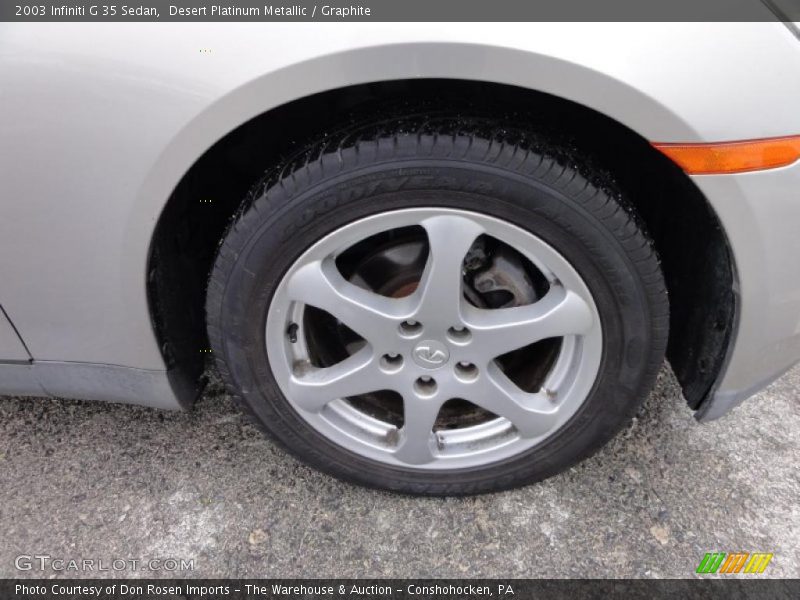 Desert Platinum Metallic / Graphite 2003 Infiniti G 35 Sedan