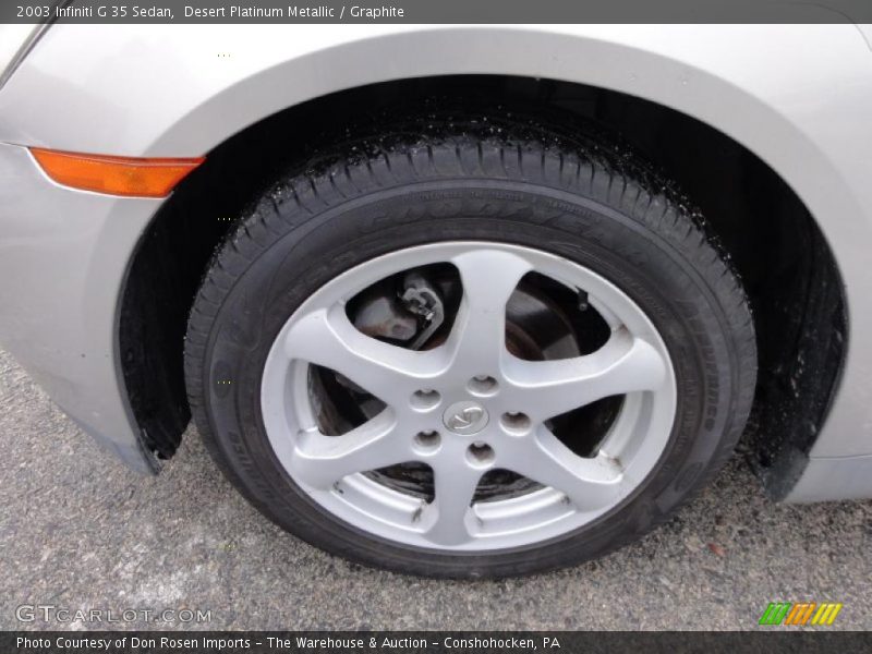 Desert Platinum Metallic / Graphite 2003 Infiniti G 35 Sedan