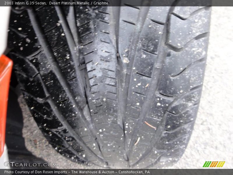 Desert Platinum Metallic / Graphite 2003 Infiniti G 35 Sedan