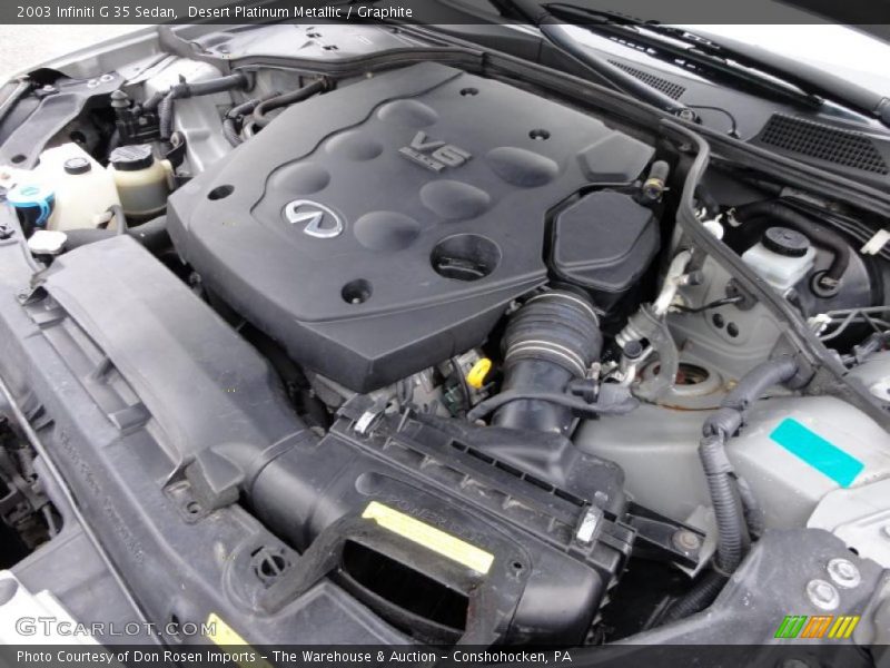 Desert Platinum Metallic / Graphite 2003 Infiniti G 35 Sedan